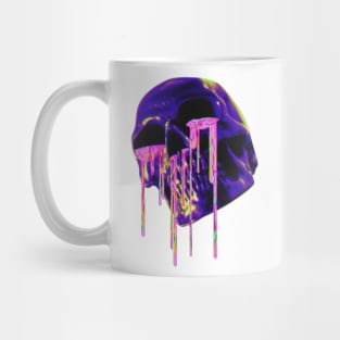 Drippy Skull Art Mug